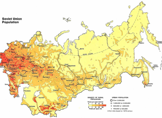 Population And Settlement Russia